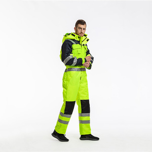 <span class=keywords><strong>Personnalisé</strong></span> <span class=keywords><strong>pas</strong></span> <span class=keywords><strong>cher</strong></span> 100 coton charbon Mine électricien congélateur uniforme vêtements <span class=keywords><strong>de</strong></span> <span class=keywords><strong>travail</strong></span> avec taille élastique haute réfléchissant - Product Image 4