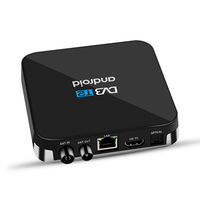 Receptor de TV Satelital Ott 4K Android y DVB S2, Smart TV Box Android
