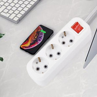 HAOYONG Precio de fábrica Enchufes de extensión eléctrica 4 Gang Power Round Universal Power Strip Extension Board