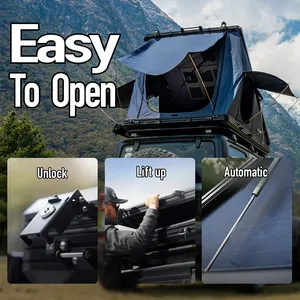 Tenda da tetto per auto di alta qualità per escursioni in campeggio all'aperto da viaggio Pop-Up per tetto auto hardshell