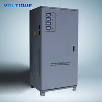 Régulateur de tension automatique triphasé (AVR) de haute qualité 100KVA SVC AC 380V Stabilisateur de tension haute précision