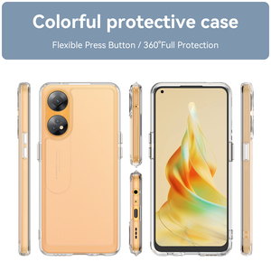 กันกระแทกภายใน4มุมกันกระแทกกันกระแทกนุ่มยืดหยุ่นปลอก TPU เคสด้านหลังสำหรับ OPPO <span class=keywords><strong>Reno8</strong></span> <span class=keywords><strong>T</strong></span> 4G - Product Image 2