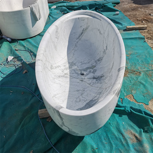 Bañera <span class=keywords><strong>de</strong></span> Mármol Carrara Natural Elegante y Sólida, Independiente, para Baño, 1.8m, Precio al por Mayor - Product Image 2