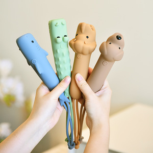 Lampe torche LED en silicone motif animal, batterie intégrée, chargement USB, mini veilleuse portable pour enfants et usage domestique - Product Image 1