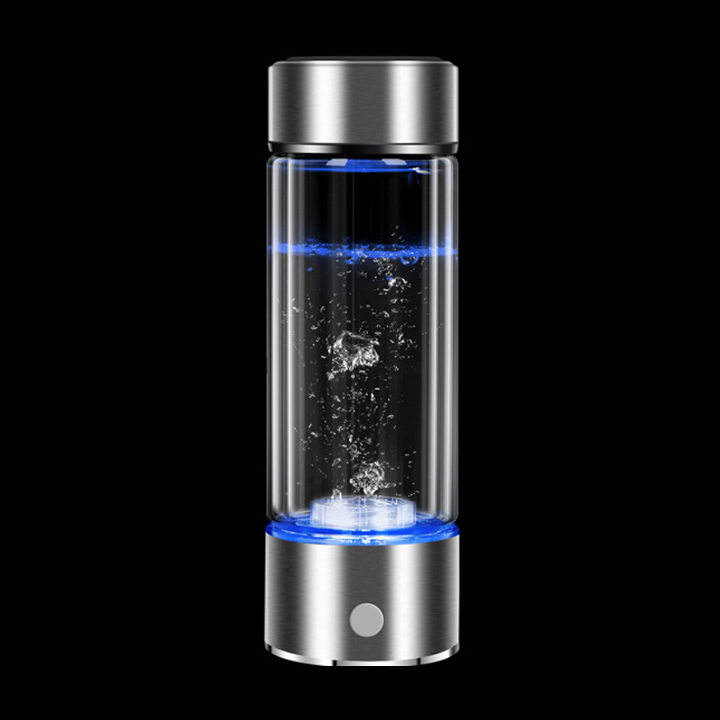 Hotsale 400ML SPE PEM LED Portable Sans Chlore Résiduel D'ozone Riche En Hydrogène Générateur D'eau Ioniseur Bouteille