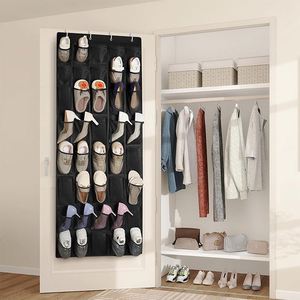Foldable Large Pockets Door <b>Rack</b> <b>Wall</b> Shoe <b>Storage</b> Bag Organizer Non-woven Fabric for Men Women Kids for Clothing - Product Image 3