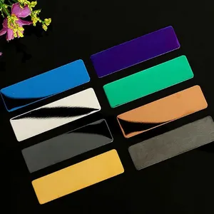 8 Different Stock Colors Blank Name Plates Stainless Steel Nameplate
