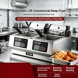 Friteuse professionnelle avec valve <span class=keywords><strong>de</strong></span> vidange en acier inoxydable, entretien facile pour les chefs - Product Image 5