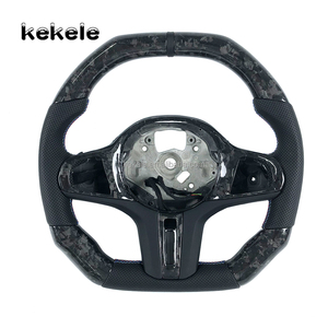 Volante de Fibra de Carbono Forjado para <span class=keywords><strong>BMW</strong></span> Serie G, Compatible con G02 G05 G06 G07 G20 G28 G30 G31 G38 G80 G82 G83 M2 M3 M4 M5 M6 <span class=keywords><strong>M7</strong></span> - Product Image 1