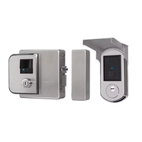 Serrure de Porte Intelligente Double Face Étanche IP65 avec Télécommande, Empreinte Digitale, Sans Clé, Bluetooth et Cloud pour Entrée Principale Électrique