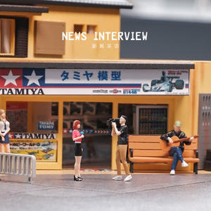 Original 1:64 News Reporter Poupée Modè<span class=keywords><strong>le</strong></span> Mini 1:64 Little Man Résine Figure Nouveau pour Macro Photographie Sable Table Scène Ornements - Product Image 2
