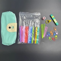 Kit d'outils de couture et de crochet pour tricot à la main, comprenant 31, 32, 35 ou 36 pièces, avec crochets TPR, accessoires, aiguilles à coudre et marqueurs de mailles verrouillables