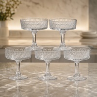 Nouveautés tendance : Verres à martini, liqueur et dessert en verre transparent personnalisables de 190 ml pour usage en bar