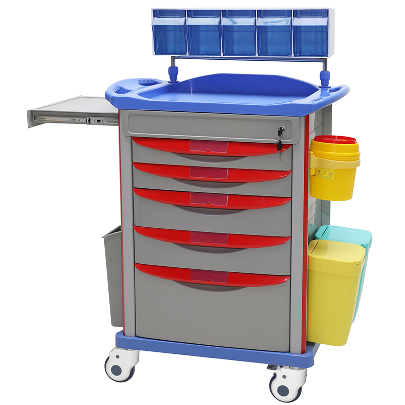 MN-AC003 Multi-Functinal Medical Trolley  ABS Anesthesia Trolley With High Quality