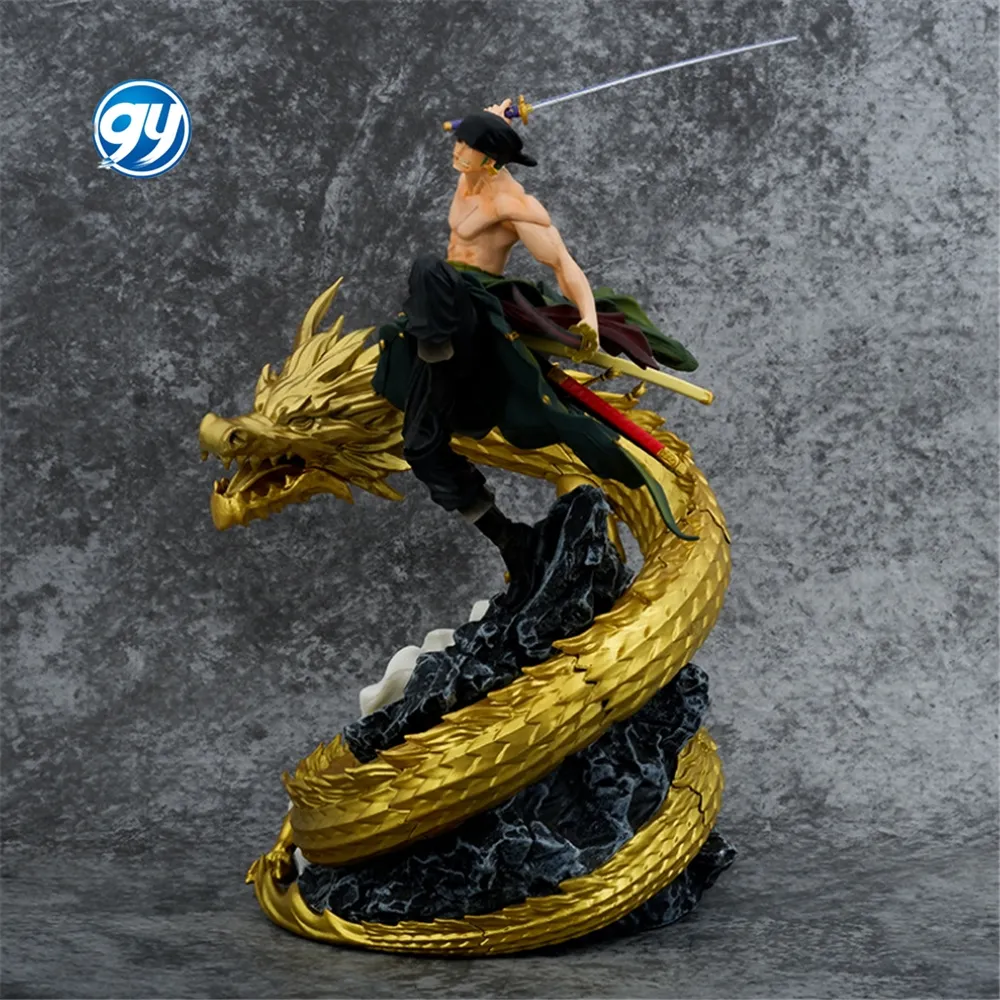 GY 34cm Figuras de satu bagian Pabrik Outlet Top Battle 7 perang dunia Naga Shou Roronoa Zoro action figure model mainan comi-con