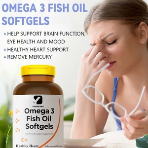 Pabrik Omega 3 minyak ikan softgel sehat dukungan hati membantu mendukung fungsi otak, kesehatan mata dan suasana hati suplemen kesehatan - Product Image 2