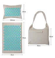 Tapis d'acupression en lin écologique, 9mm, tapis shakti, pointes de lotus, massage