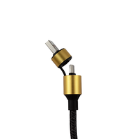 Cable de carga rápida 4 en 1 de 100W, nuevo producto Cable trenzado USB tipo C para teléfonos móviles y dispositivos