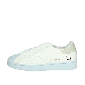 <b>D</b>.A.T.<b>E</b>. Donna Sneakers W401-BA-IS-ID Bianco Celeste Canvas Trendy Shoes - Product Image 1