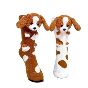 Chaussettes pour <span class=keywords><strong>chien</strong></span> épaisses et chaudes mi-mollet, chaussettes de sol - Product Image 5