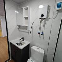 Rumah Kontainer Expandable 20FT Sayap Ganda Lipat Portabel Rumah Prefab Modular Rumah Mungil Siap Huni Rangka Baja Mewah