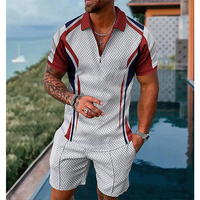 Ensemble décontracté deux pièces pour homme, été, respirant, polyester/coton, t-shirt et short, unisexe, streetwear personnalisé
