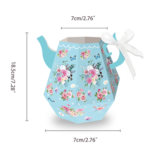 Cajas de flores para fiesta de té KZ119, jarrón de tetera, Decoración de mesa para té Floral, fiesta de cumpleaños temática, Baby Shower, suministros de boda - Product Image 3