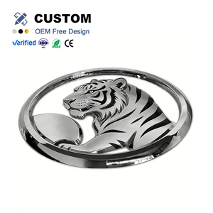Emblema <span class=keywords><strong>Auto</strong></span> Personalizzato in Plastica ABS 3D Cromato Argento, Logo Elettroplaccato per Decorazione Carrozzeria - Product Image 2