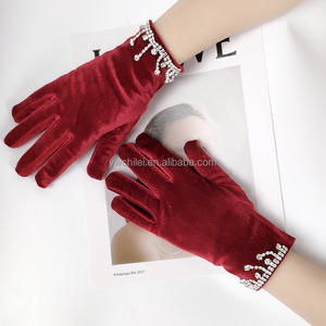 <span class=keywords><strong>Gants</strong></span> de soirée en velours extensible pour années 1920, style flapper et <span class=keywords><strong>Gatsby</strong></span> - Product Image 5
