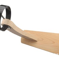 Support de cuisine en bois à un seul niveau, portable et robuste, pour le séchage et la découpe des saucisses, et la présentation des aliments