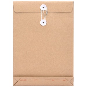 Deli 8383 Kraft <b>Paper</b> <b>File</b> Bag 235x335mm Drawstring Office Organizer Storage Folder Rectangle Foldable Document Bag 10-Pack - Product Image 4