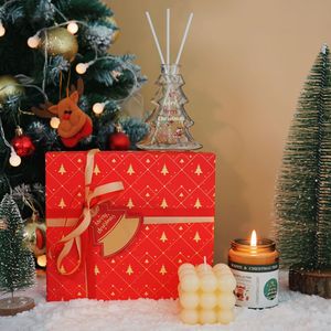 Christmas Fragrance <b>Gift</b> <b>Box</b> Scented Candle Set Romantic Long Lasting Aroma Decor Holiday Guest Favors - Product Image 3