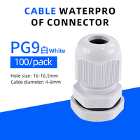 Glande de câble en plastique IP68 Pg9 en gros, glande de câble en nylon à insertion multiple, tuyau