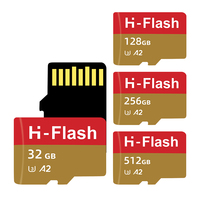 Carte mémoire SD H-Flash en gros, 8G 16G 32G 64G 128G, vitesse rapide, cartes mémoire TF, cartes mémoire flash pour tous les téléphones portables