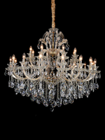 Luxueux élégant de style européen Maria Theresa 18 lumières bougie lustre lampe pour restaurant Banquet mariage événement