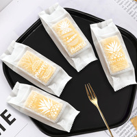 100 pièces sacs d'emballage de pâtisserie ananas faits à la main petite Machine de cuisson sacs de bonbons scellés sacs d'emballage de biscuits givrés