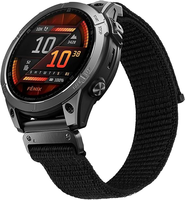 Tali Jam Tangan Nilon Quickfit 22Mm untuk Garmin Fenix ​​5/Fenix ​​6/Fenix ​​7/Fenix ​​8 E 47mm/Fenix ​​7 Pro/6 Pro/5 Plus/Approach S60/S62