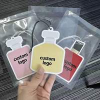 Désodorisant de voiture suspendu au rétroviseur Cono Aroma, en papier de coton à évaporation naturelle, format personnalisé