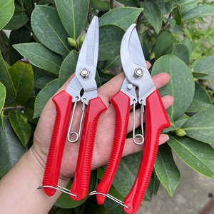 Pinheng Garden Shears Stainless Steel 20-30 Mm Bypass Pruner For Thick Branches And Fruit <b>Trees</b> Red Handle Floral Trim <b>Tool</b> - Product Image 1