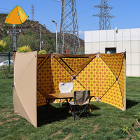 Tente Pop-Up Automatique à Coque Rigide Portable pour 3-4/5-6 Personnes, Légère, Imperméable, en Coton Double Couche, Protection Solaire, Quatre Saisons