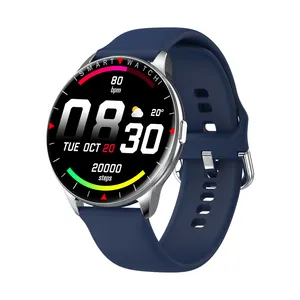 2022 Nieuwe Smart Watch Mannen Full Touch Screen Sport Fitness Horloge Ip67 Waterdicht Bt Voor Android Ios Smartwatch Mannen + Box