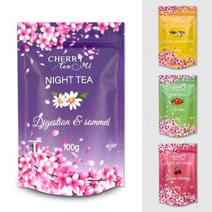 Resesalable Custom Powdered Green Tea Pouches Packaging <b>Food</b> Stand up Plastic <b>Bags</b> - Product Image 3