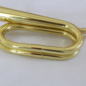 Instrumentos de trompeta de latón amarillo al por mayor, trompetas de tono Bb - Product Image 3