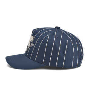 Casquette de baseball rétro à rayures fines personnalisée pour hommes, casquette à 5 panneaux, casquette de baseball de style vintage avec logo brodé personnalisé - Product Image 3