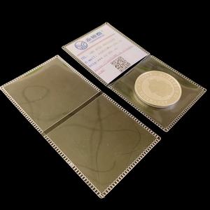 Pochette de protection universelle pour pièces de monnaie PET 2,5x2,5 pouces, compatible NGC PCGS, écologique, sans acide, estampage à chaud, recyclée - Product Image 1