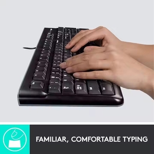 Juego de teclado y ratón USB con cable <span class=keywords><strong>Logitech</strong></span> MK120 Original, ordenador de oficina en casa, portátil, juego de ratón y teclado Universal - Product Image 3