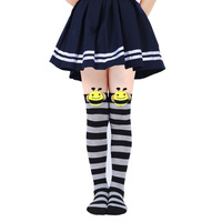 Compports enfants Halloween école chaussettes drôle mignon dessin animé chaussettes enfant abeille décoration cuisse haute bas pour les filles