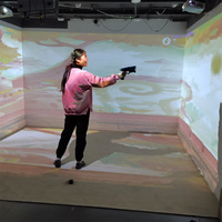 Defi Interactive Offres Spéciales nouveaux jeux de tir au pistolet chasse bataille jeu tir projection jeux muraux mini projecteur interactif