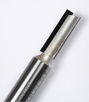 Broca de router KWS con punta de diamante recubierta de titanio, herramienta para trabajar la madera, 3 filos, CNC, modelo Arden