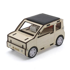 ألعاب ذات جذع ذاتي الصنع مركبة شمسية صغيرة تعليمية لعبة تعليمية سيارة تعمل بالطاقة الشمسية خشبية لعبة سيارة تعمل بالطاقة الشمسية للأطفال - Product Image 1